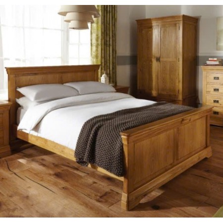 French 1m8 : Giường Ngủ Gỗ Sồi - Kiểu Pháp 1m8 x 2m